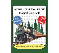 Scenic Train Excursion Word Search: Embark on a word search journey | 10" x 7" travel puzzle entertainment