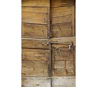 Scenolia Poster Verticale XL Decorativo Porta Legno Antico 150 x 240 cm | Trompe l' œil Decorativo Parete qualità HD