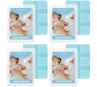 Scent-Hi Cera Profumata Si Scioglie, 100% Cera di Soia Naturale, 4 Pezzi Profumo di Borotalco per Bambini, per la casa per la Festa della Mamma, Natale, Spa