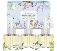 Scent-Hi Electric Scented Oil Recharge, Ricarica Diffusore Elettrico per Ambienti Ricariche con Olio profumato, Gelsomino Confezione da 3 * 19ml (Kompatibel mit Air-Wick/Glade)