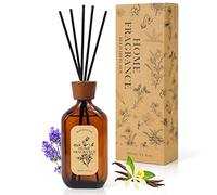 Scent-Hi Profumatore per Ambienti Bastoncini 120ml Diffusore di Oli Essenziali Vaniglia e Lavanda, Senza Alcool, Diffusore Profumato Fragranza a Lunga Durata per Regalo Festa della Mamma