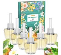 Scent-Hi Ricarica Diffusore Elettrico, 6x19ml Ricariche di Diffusore mit Air-Wick/Glade - Hawaiano per Camera da Letto, Ufficio, Studio