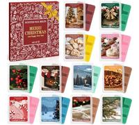 Scent-Hi Tart Profumate Cera per Lampada Profumata, 35g x 12 Cubetti, 12 Fragranze Cubetti di Cera, Lunga Durata, 100% Cera di Soia Naturale, Set Regalo di Profumi per Natale