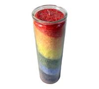 SCENTED RAINBOW CHAKRA CANDLE| 21cm tall with 100 hour burn time