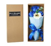 Scented Soap Flower Bouquet - Forever Carnation Rose Arrangement, Elegant Gift Box Packaging, Artistic Handmade Floral Accent, Romantic Valentine Mother Anniversaryy Display | Uniquee Appreciation