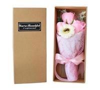 Scented Soap Flower Bouquet - Forever Carnation Rose Arrangement, Elegant Gift Box Packaging, Artistic Handmade Floral Accent, Romantic Valentine Mother Anniversaryy Display | Uniquee Appreciation