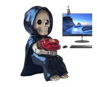 Scented Stick Tray - Dark Mythological Sculpture for Studio | Carved Stone Texture with Ornate Patterns & Heat-Resistant Basin for Cafe, Yoga, Reading and Zen Sanctuary Atmosphere