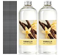 SCENTORINI Ricarica di profumo per ambienti da 500 ml, vaniglia, flacone di ricarica con bastoncini profumati per diffusore a bastoncini, ricarica di aroma a lunga durata per soggiorno, camera da