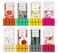 SCENTORINI Tart Profumate Cera Profumata per Bruciatore Elettrico o Tradizionale, Fatto a Mano da Cera di Soia Naturale, 48 Cubetti in Totale 560g (8 Fragranze) per Decorazione Casalinga Regalo