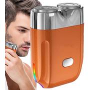 Sceo elettrico per a maglie mobili a doppio anello maschile | Raffitto elettrico a batteria ad alte prestazioni, viaggiatore portatile per uomini, rasatura bagnata e asciutta