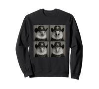 Sceriffo American Bald Eagle Funny Cowboy Western Patriotic Felpa