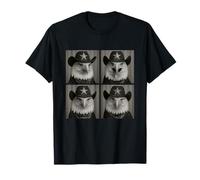Sceriffo American Bald Eagle Funny Cowboy Western Patriotic Maglietta