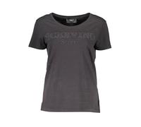 Scervino Street Black Cotton Women T-Shirt - XS