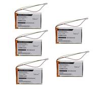 SCESMIA - Batteria di ricambio per Alpi, EVO, MAGO-EVO, MITO-VETTA, VETTA, adatta per parte 0401BA000311, 1250 mAh, confezione da 5