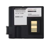 SCESMIA Batteria sostitutiva per Ze-bra QLN420, ZQ630, compatibile con codice articolo BTRY-MPP-68MA1-01, P1040687, P1050667-016, 6400 mAh/7,4 V