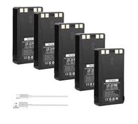SCESMIA LIT-22 - Batteria al litio ricaricabile per Flex-M Flex G-36 Flex-S Flex-Plus Flex Series Spypoint 7000 mAh, con cavo di tipo C, 5 pezzi