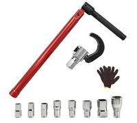 Scettar 10 Pz Chiave Rubinetto Lavello - 8-17 MM Chiave per Rubinetto Sottolavello Set - Chiavi per Tubazioni per Riparazioni Casa,Installazione Idraulica,Manutenzione Bagno/Cucina & Fai da Te
