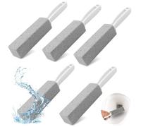 Scettar 5 Pezzi Pietra Pomice per WC, Pietra Pomice Pulizia con Manico, Bastone Pomice Pulitore per Bagno, WC, Cucina, Lavello, Piscina, Cura dei Piedi, Pulisci le Macchie Profonde