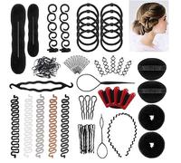 Scettar Set di 60 Strumenti per Chignon Facile per Capelli, Accessori per Capelli Fai Da Te,Strumenti per la Modellazione dei Capelli,Set da Parrucchiere,Set Magic Simple Fast Spiral Hair Braid