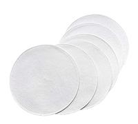 SCF2017, 6 tovagliette rotonde in polipropilene intrecciato White
