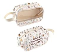 SCH-Secretary - Borsa cosmetica trasparente SCH-Receptionist Gift SCH-Secretary Apprezzamento Regalo Back to SCH, Sch-secretarybag