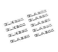 SCHAAN 3D ABS Auto Posteriore Tronco Distintivo Dell'emblema GLK GLA 200 220 250 260 300 350 Sticker Fit for Mercedes X156 X164 X204 H247 W167 Accessori Adesivi per auto (Color : Convex Chrome Silver