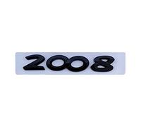 SCHAAN 3D ABS Cromato Argento Nero Auto Posteriore Tronco Della Decalcomania Distintivo Dell'emblema Lettere Numero Sticker Fit for Peugeot 2008 3008 4008 5008 Accessori Adesivi per auto (Color : 200