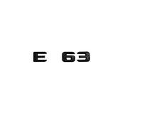 SCHAAN Nero Opaco " E 63" Adesivo for decalcomania lettera emblema distintivo parola lettere posteriori for bagagliaio di un'auto compatibile con Mercedes Benz compatibile con AMG Classe E E63 Ad