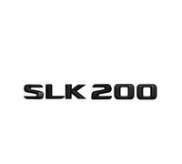 SCHAAN Nero Opaco " SLK 200" Adesivo for decalcomania lettera emblema distintivo parola lettere posteriori for bagagliaio di un'auto compatibile con Mercedes Benz SLK200 Adesivi per auto