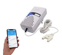 Schabus WWD 240 - Rilevatore d'acqua intelligente (230 V) con sensore forcella da 2,8 m tramite App Smart Life, notifica push al tuo smartphone in caso di rilevamento dell'acqua