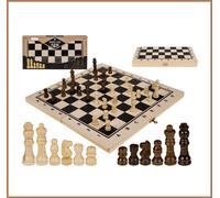 OUT OF THE BLUE Wooden Game Chess - Scacchi In Legno 34X34Cm