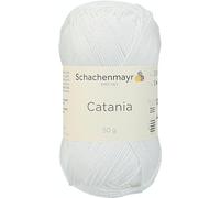 Schachenmayr 9801210-00106 Filati per Maglieria A Mano Catania, 50G Weiß