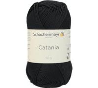 Schachenmayr 9801210-00110 Filati per Maglieria A Mano Catania, 50G Schwarz