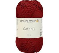 Schachenmayr 9801210-00424 Filati per Maglieria A Mano Catania, 50G Kirsche