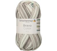 Schachenmayr 9801421-02108 Bravo Color - Filato per Uncinetto, 135 m, 50 g, Multicolore (Nebel Color), 15 x 7 x 7 cm, 1 Pezzo