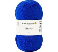 Schachenmayr Bravo 9801211, Gomitolo di filo per lavorazione a maglia, filato per uncinetto, 100% poliacrilico, Royal, 15 x 7 x 7 cm