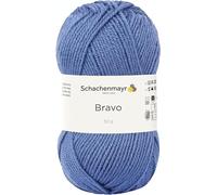 Schachenmayr Bravo 9801211, Gomitolo di Filo per Lavorazione a Maglia, Filato per Uncinetto, 100% poliacrilico, Airforce, 15 x 7 x 7 cm