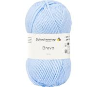 Schachenmayr Bravo 9801211, Gomitolo di Filo per Lavorazione a Maglia, Filato per Uncinetto, 100% poliacrilico, Ghiaccio, 15 x 7 x 7 cm