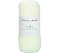 Schachenmayr Bravo Quick&Easy, 100 G - Filati per maglieria a mano, colore: Bianco