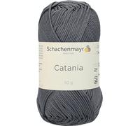 Schachenmayr Catania 9801210, Filo per maglieria, filato per uncinetto, in Cotone, 100% cotone, antracite., 11,5 x 5,2 x 6 cm