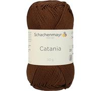 Schachenmayr Catania Hand Knitting Wool/Yarn Cotton, 11.5 x 6 cm, Cotton, Chestnut, 11,5 x 5,2 x 6 cm