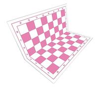 SchachQueen - Dimensioni Scacchiera plastica Campo 57 Millimetri Rosa/Bianco