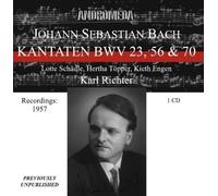 Schadle/Topper/Engen; Munich 1 Cantatas Bwv 23, 56 and 70 (Richter) (CD) Album
