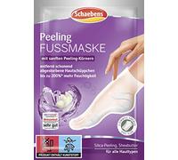 Schaebens Maschera per piedi con grani esfolianti delicati, burro di karitè e peeling in silice per tutti i tipi di pelle (2 calzini per 1 applicazione)