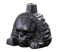 Schädelkopf-Modell | Trickspielzeug mit Soundeffekt | Totenkopf-Dekoration, Neuheitsspielzeug | Menschlicher Skelettkopf 9 cm | Tischfigur für Kinder, Erwachsene Zuhause