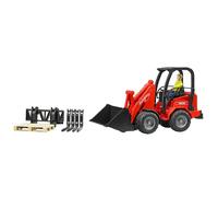 bruder 02191 - Pala agricola Schäffer 2630 con figura e accessori, agricoltura, veicolo, giocattolo, pala gommata