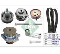 Pompa dell'acqua + kit cinghia di distribuzione INA 530 0089 31