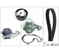 Schaeffler INA 530 0142 30 Pompa acqua + Kit cinghie dentate per FORD
