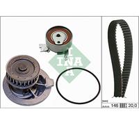 Schaeffler INA 530 0147 30 Pompa acqua + Kit cinghie dentate per CHEVROLET,DAEWO