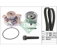 Schaeffler INA 530 0406 30 Pompa acqua + Kit cinghie dentate per VW